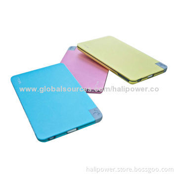 Super Slim Aluminum Shell Power Banks for Smartphone, 10,000mAh Capacity, Li-polymer Battery